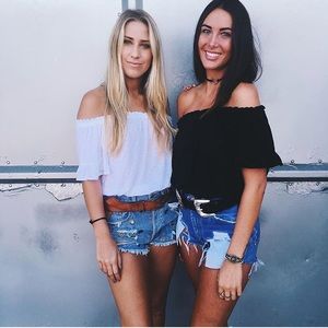 Lf off the shoulder top